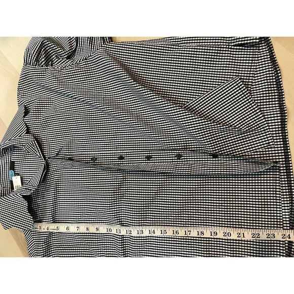 Anthropologie NWT Gingham Scoop Collar Shirt Blouse Charming Retro Chic - Picture 7 of 7